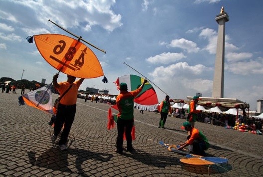 Festival Layang-layang di Monas Meriahkan HUT Kemerdekaan RI